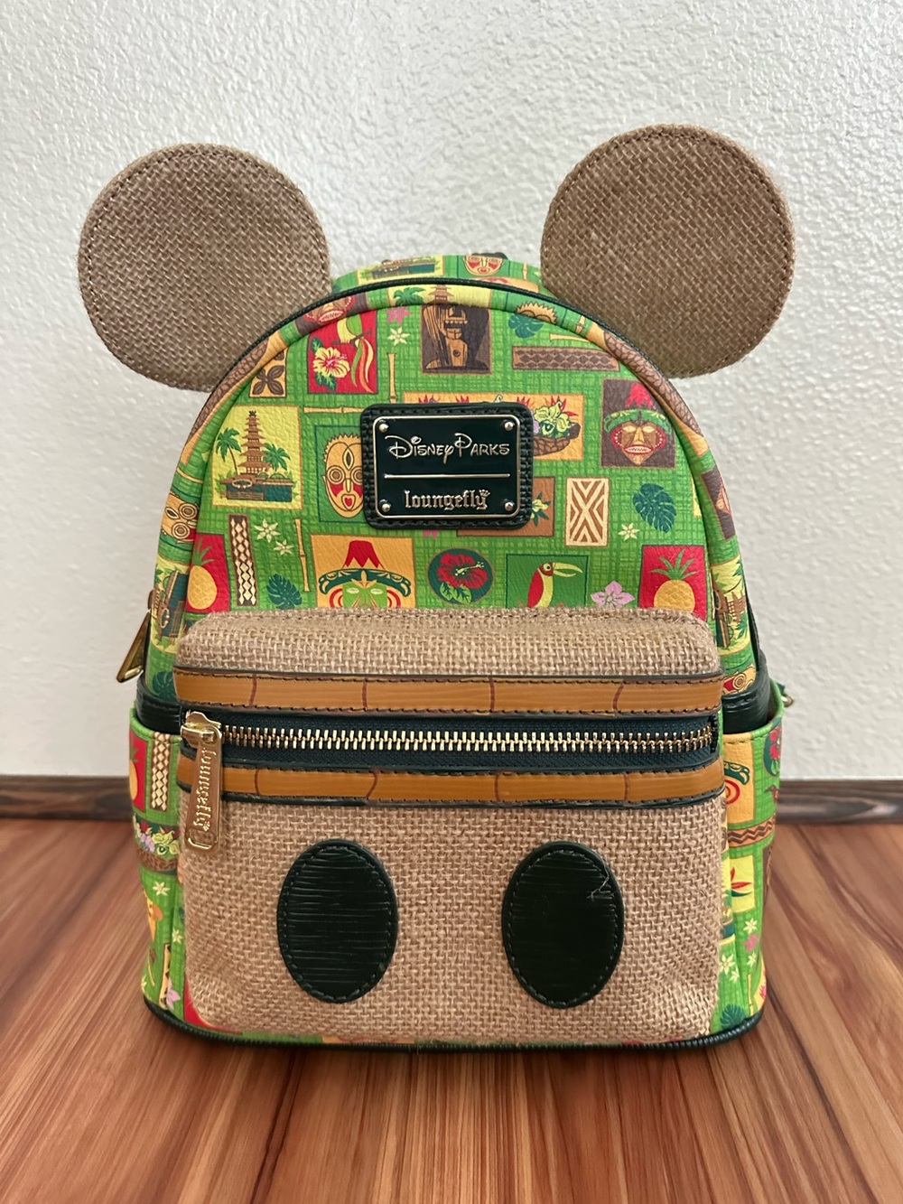 NWT Loungefly Disney Parks Mickeys Main Attraction Enchated Tiki Room backpack